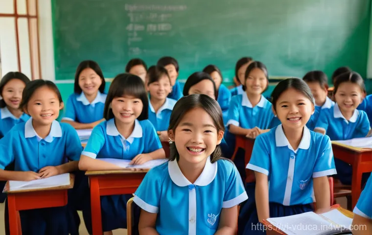 게임 요소의 세분화와 교육적 응용 - **Prompt**: "A vibrant and modern elementary school classroom in Vietnam, filled with smiling, engag...
